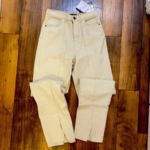 Nasty Gal Center Front Split Seam Jeans